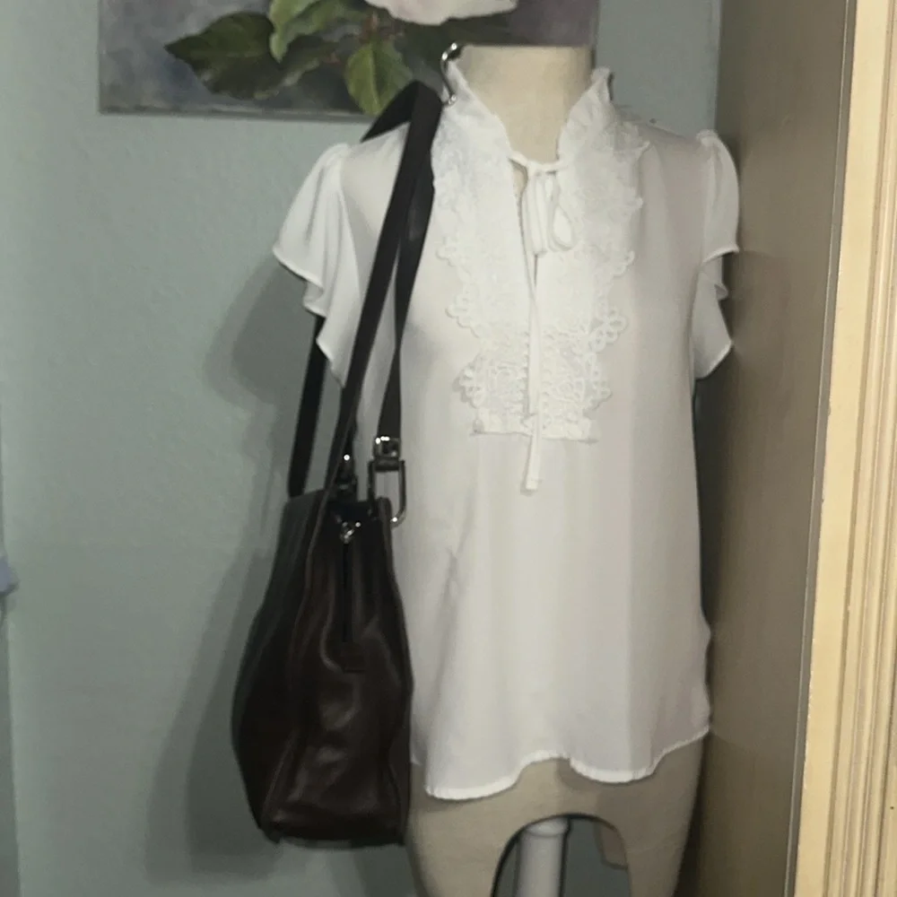 Elegant Brown Leather  unisex Bag (NWOT )